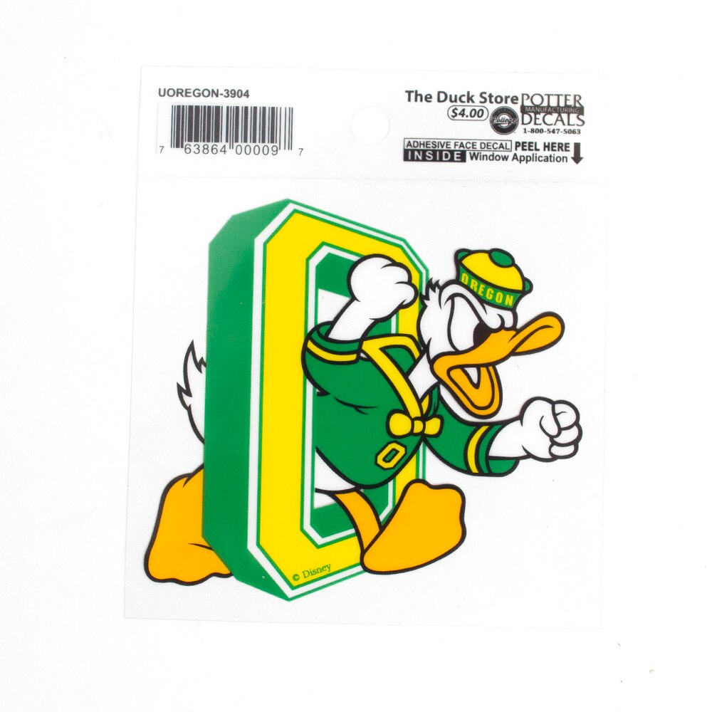 Duck through O, DTO, Decal, Inside, Green